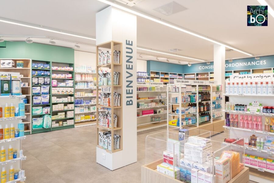 Pharmacie moderne intérieur