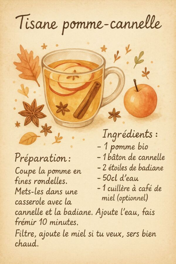 Tisane réconfortante automne