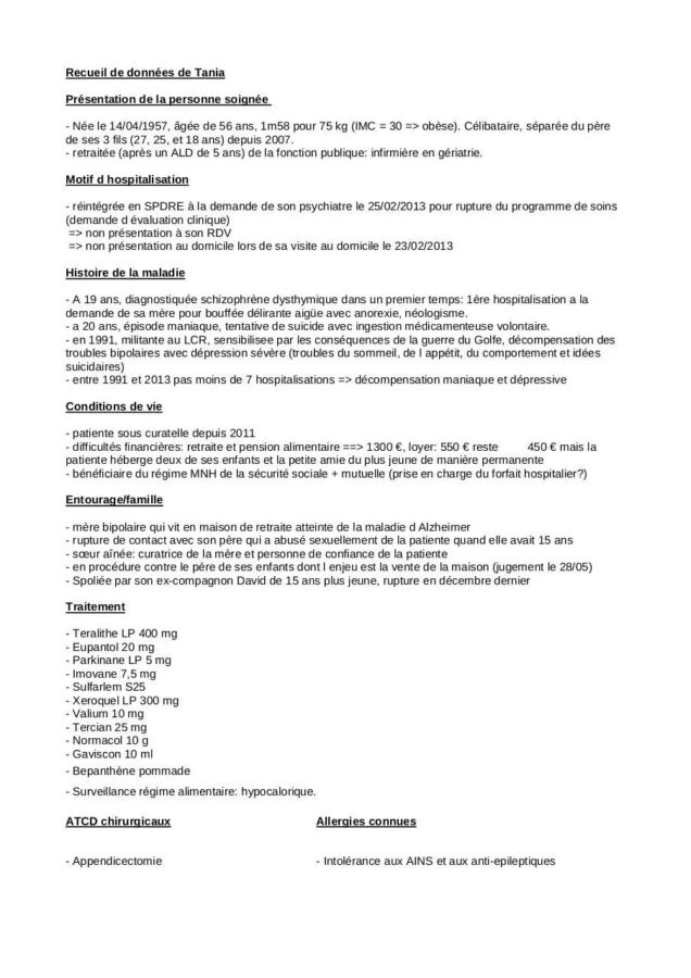 état de santé prévention
